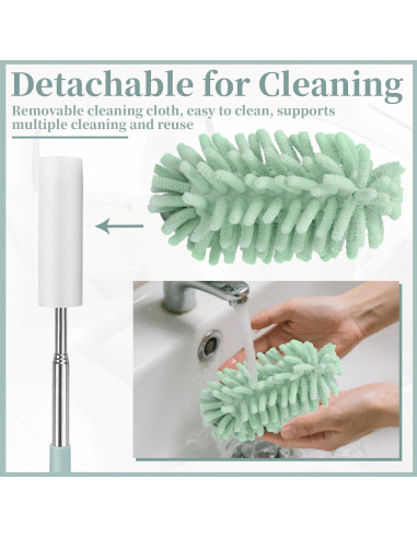 Plumero Extensible de Microfibra Ecocstm para Coche Verde Claro