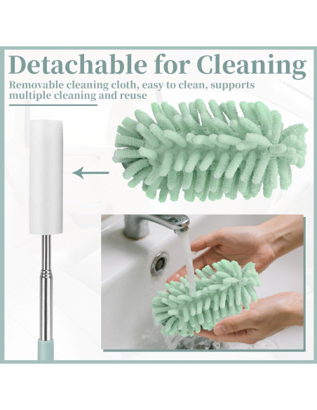 Plumero Extensible de Microfibra Ecocstm para Coche Verde Claro