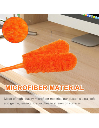 Plumero de Microfibra HTOOLPRO 40 cm Lavable Multiuso