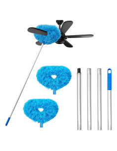 Limpiador de Ventiladores de Techo Qyyiguf con Mango Extensible 33-122 cm
