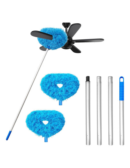 Limpiador de Ventiladores de Techo Qyyiguf con Mango Extensible 33-122 cm