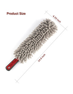 Duster Mini Amiss de Microfibra para Limpieza de Auto y Hogar 2