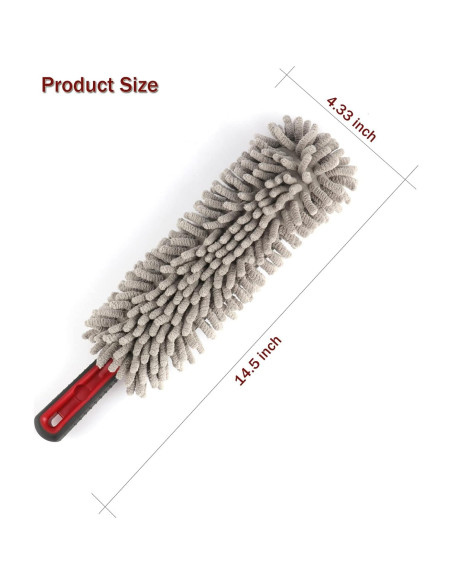 Duster Mini Amiss de Microfibra para Limpieza de Auto y Hogar