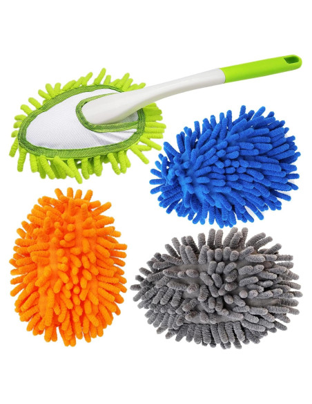 Plumero de Microfibra HSHTTKL 40.6 cm con 4 Paños Lavables