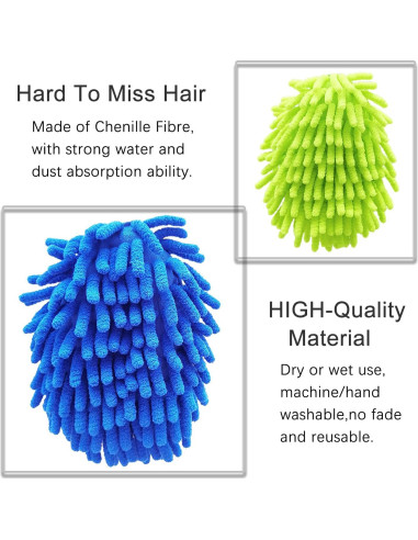 Plumero de Microfibra HSHTTKL 40.6 cm con 4 Paños Lavables