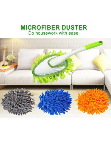 Plumero de Microfibra HSHTTKL 40.6 cm con 4 Paños Lavables