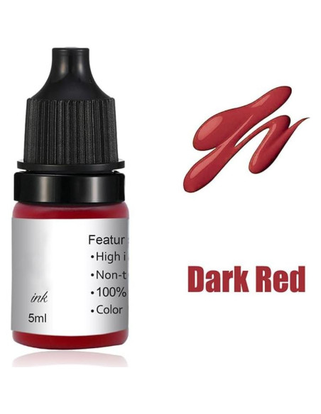 Tinta de Pigmento Permanente DuBeauty 5ml Rojo Uva para Microblading