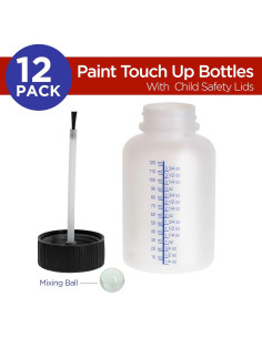 Botellas de retoque de pintura TCP Global - 12 unidades 140ml 2