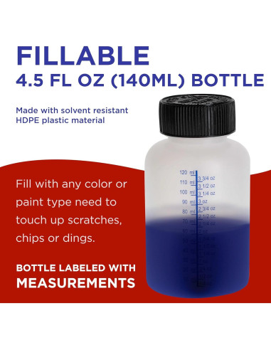 Botellas de retoque de pintura TCP Global - 12 unidades 140ml