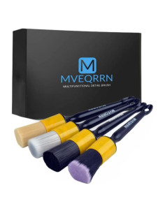 Juego de 4 Pinceles Detallado Autos MVEQRRN Cerdas Suaves