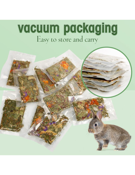 Galletas Naturales para Conejos Abizoo - 10 Piezas Heno Timothy