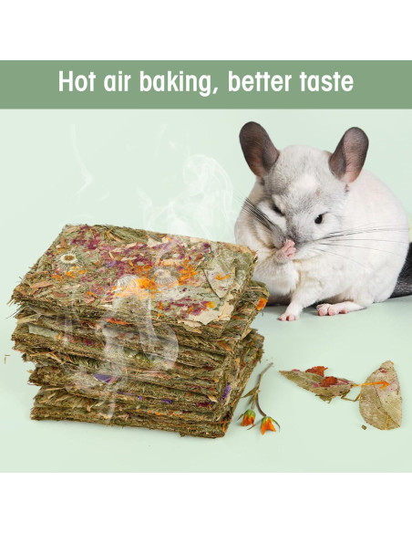 Galletas Naturales para Conejos Abizoo - 10 Piezas Heno Timothy