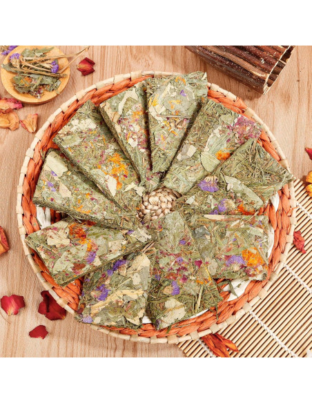 Galletas Naturales para Conejos Abizoo - 10 Piezas Heno Timothy