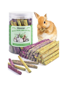 Bissap 36PCS Palitos Masticables para Conejos y Roedores