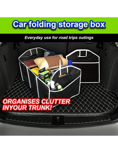 Organizador de Maletero de Coche XINLIYA Plegable Impermeable 50x32.5cm