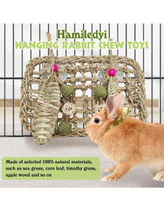 Alfombra de Hierba Marina Hamiledyi para Conejos y Roedores 2