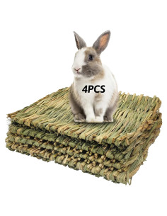 Alfombra de Hierba Natural Hamiledyi para Conejos y Mascotas