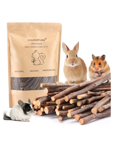 Palitos de Manzana Naturales CHUHUAYUAN 100g para Mascotas