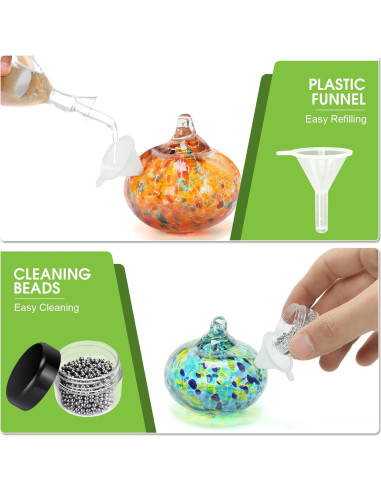 Alimentador de Colibrí PIREKZUNT 1.33L Vidrio Multicolor