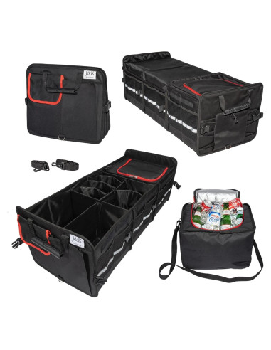 Organizador de Maletero J&K Plegable 105L con Bolsa Térmica