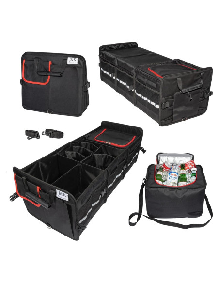 Organizador de Maletero J&K Plegable 105L con Bolsa Térmica