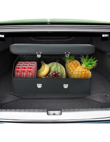 Organizador de Maletero Plegable EASYBERG 82x36cm Cuero Negro