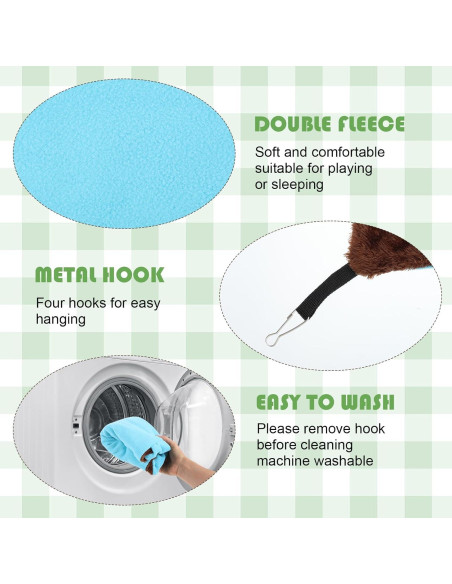 4 Hamacas Colgantes para Animales Pequeños JOUTYFOR 34x34cm