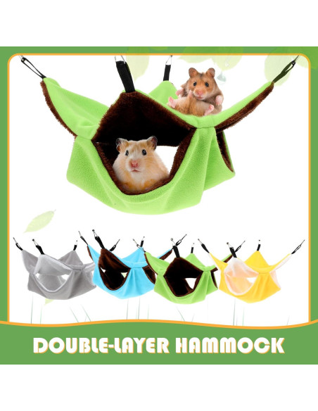 4 Hamacas Colgantes para Animales Pequeños JOUTYFOR 34x34cm