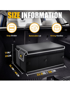 Organizador de Maletero MIKKUPPA 65L Tela Oxford Plegable 2