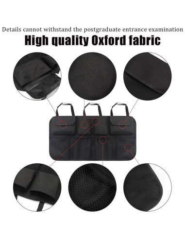 Organizador de Maletero de Coche Mandark, 8 Bolsillos, Tela Oxford