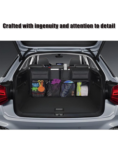 Organizador de Maletero de Coche Mandark, 8 Bolsillos, Tela Oxford