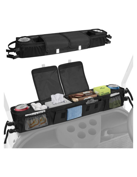 Cesta de Almacenamiento Plegable ORKELS para Carro de Golf 10L