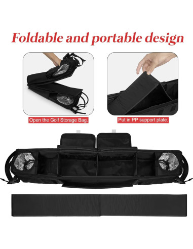 Cesta de Almacenamiento Plegable ORKELS para Carro de Golf 10L