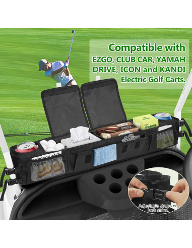 Cesta de Almacenamiento Plegable ORKELS para Carro de Golf 10L