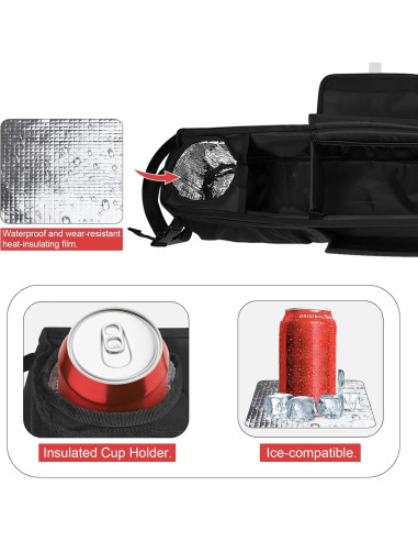 Cesta de Almacenamiento Plegable ORKELS para Carro de Golf 10L