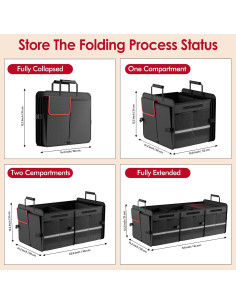 Organizador de Maletero MEI&CO 105L Plegable con Enfriador 2