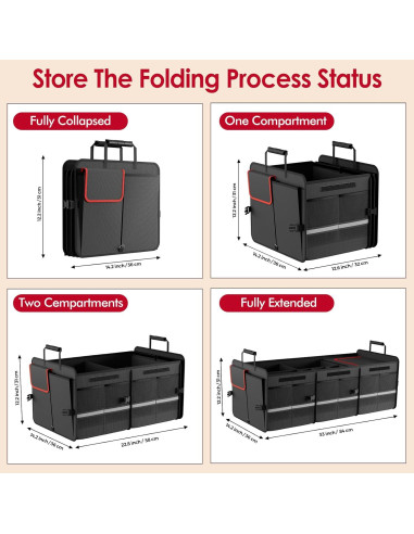 Organizador de Maletero MEI&CO 105L Plegable con Enfriador