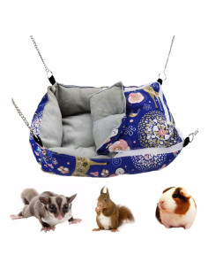 Cama para Hámster MuYaoPet Azul 34.8x24.9 cm Suave