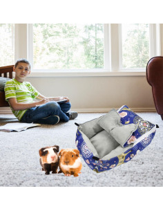 Cama para Hámster MuYaoPet Azul 34.8x24.9 cm Suave 2