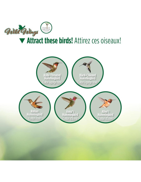 Alimentador de Colibríes Llenado Superior Nature's Way WWGHF1 532ml