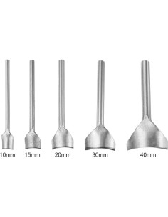 Juego de Punch de Cuero uxcell 5 Piezas 10-40mm Arco 2