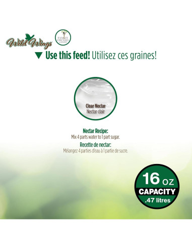 Alimentador de Colibríes Llenado Superior Nature's Way WWGHF1 532ml