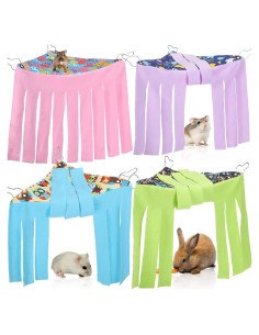 Escondite para Cobayas Geetery 4 Pcs Hamaca Triangular 42x30 cm