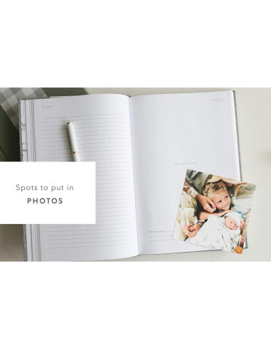 Diario de Embarazo y Recuerdos Bebé Diarios Promptly A5