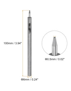 Perforador de Cuero HARFINGTON 0.5mm 2 Piezas Grommet Setter 2