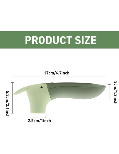 Funda de Mango de Puerta VinBee de Silicona Verde - 2 Piezas