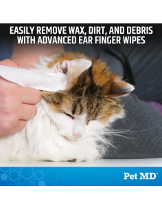 Toallitas para Oídos Pet MD 50ct - Limpiador Suave para Mascotas 2