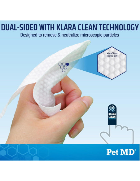 Toallitas para Oídos Pet MD 50ct - Limpiador Suave para Mascotas