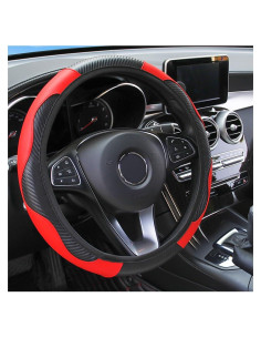 Cubierta de Volante Osilly 37-38 cm Fibra de Carbono Rojo