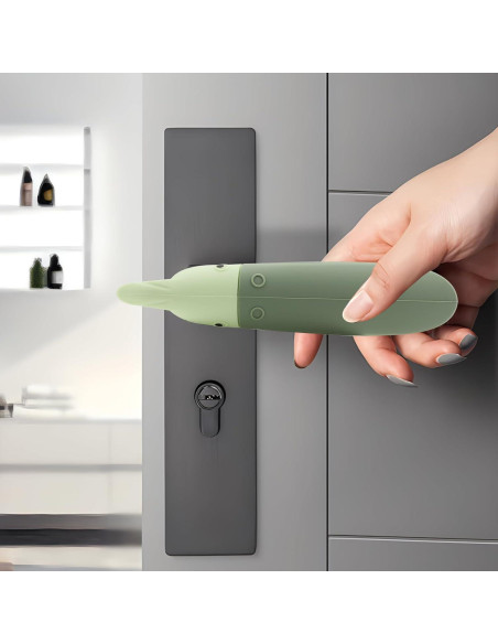 Funda de Mango de Puerta VinBee de Silicona Verde - 2 Piezas